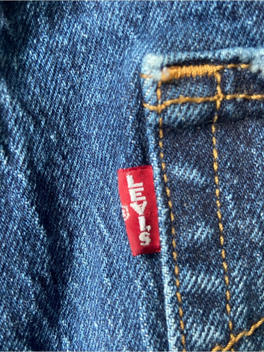 Levi's Premium Wedgie Straight Womens 32 Blue High Rise Button Fly Raw Hem Jeans - Picture 7 of 13